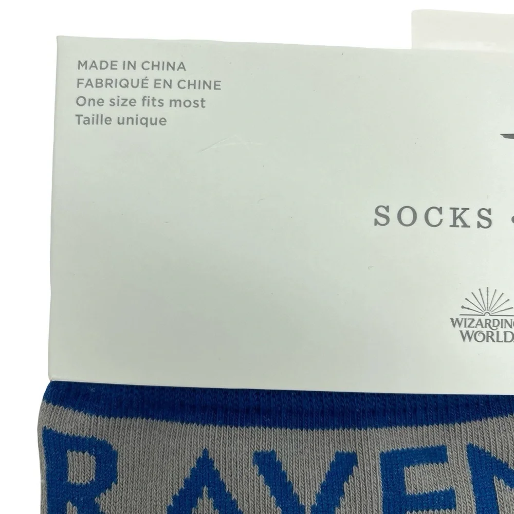 Wizarding World of Harry Potter x Hallmark Ravenclaw Crew Socks New